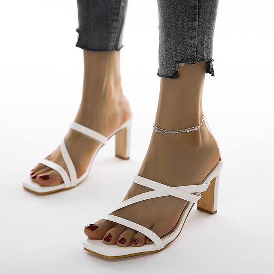 Ruri Open Toe Heel - AMOROUSDRESS