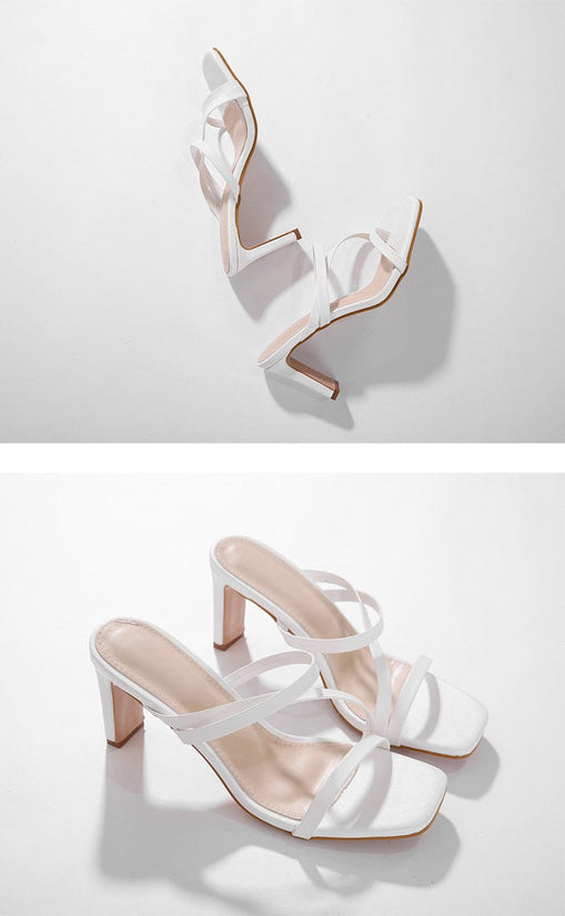 Ruri Open Toe Heel - AMOROUSDRESS