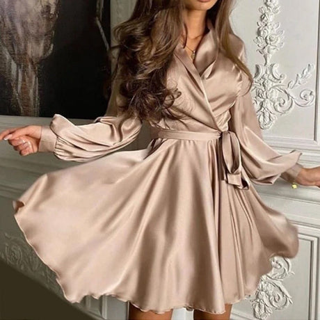 Sexy Satin Elegant Party Dress - AMOROUSDRESS