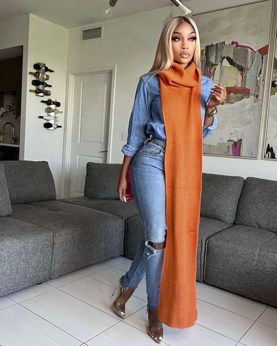Daring Side Split Sweater Dress - AMOROUSDRESS