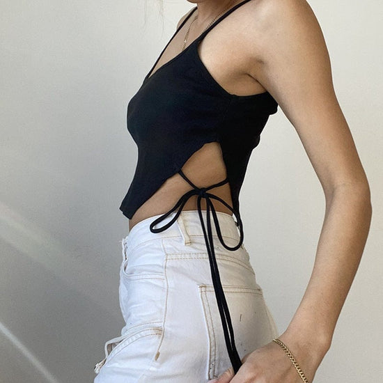 Flawless Y2k Halter Top - AMOROUSDRESS