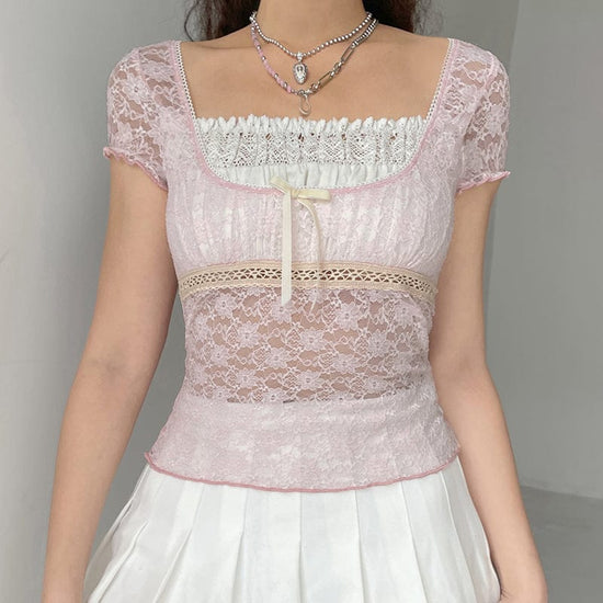 Sweet Baby Lace Top - AMOROUSDRESS