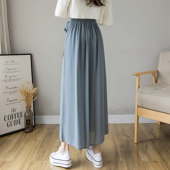 Pleated Wide Leg Pants - AMOROUSDRESS