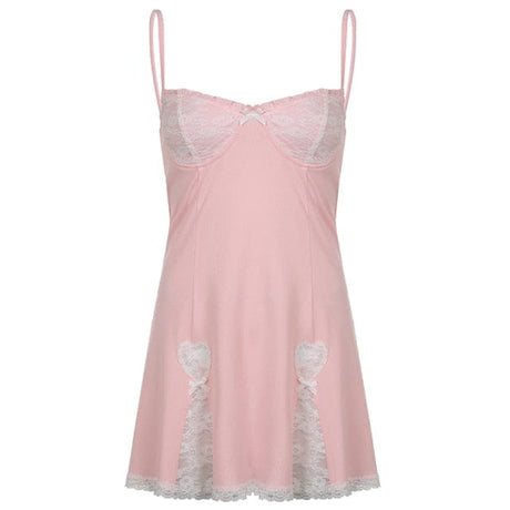 Darling Retro Lace Mini Dress - AMOROUSDRESS