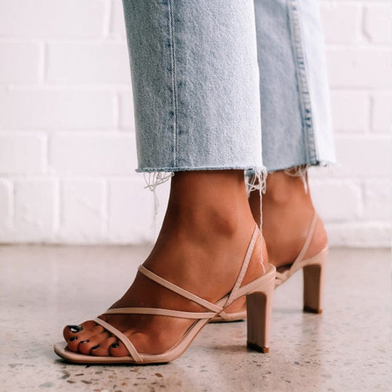 Ruri Open Toe Heel - AMOROUSDRESS