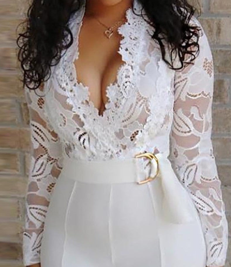 Classy Lace Formal Outfit - AMOROUSDRESS