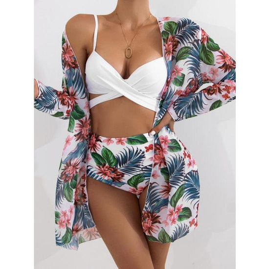 Floral Love Beach Set (3Pcs) - AMOROUSDRESS