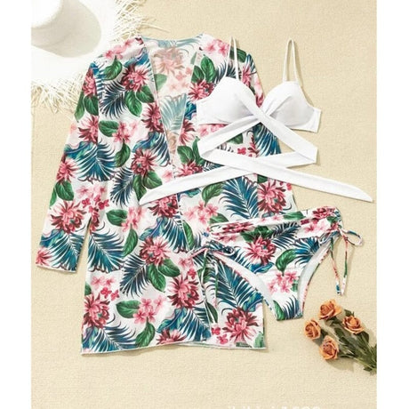 Floral Love Beach Set (3Pcs) - AMOROUSDRESS