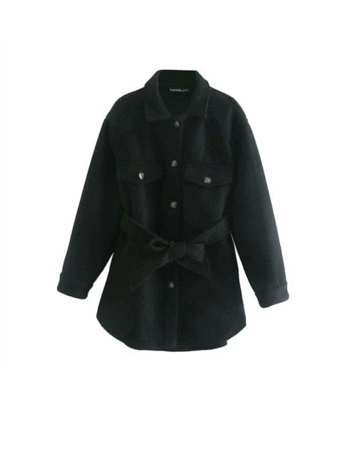 Exquisite Warm Belted Coat - AMOROUSDRESS