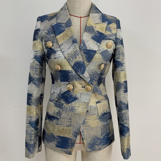 Luxxe Jacquard Blazer Jacket - AMOROUSDRESS