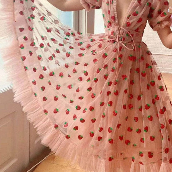 My Strawberry Sweetheart Dress - AMOROUSDRESS