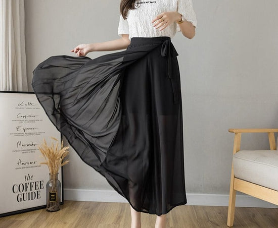 Pleated Wide Leg Pants - AMOROUSDRESS