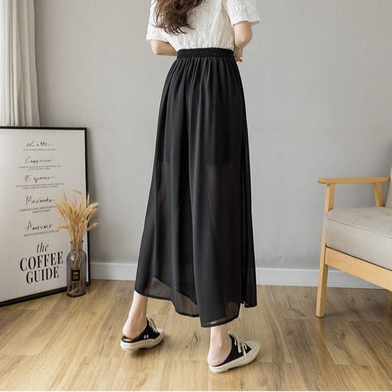 Pleated Wide Leg Pants - AMOROUSDRESS